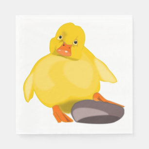 Cute Yellow Duck Servet