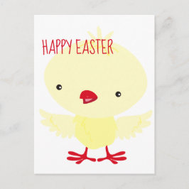 Cute Yellow Ducking | Pasen Feestdagenkaart