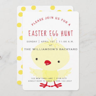 Cute Yellow Ducking Uitnodiging tot het uitzende