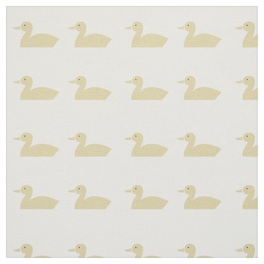 Cute Yellow Ducks Nursery Pattern Stof (Swatch)
