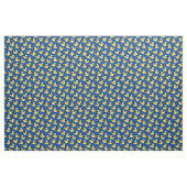 Cute Yellow Ducky Pattern Royal Blue Stof (Fat Quarter)