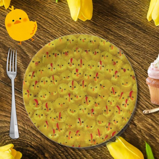 Cute Yellow Easter Chicken Pattern Bord