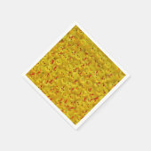 Cute Yellow Easter Chicken Pattern Paper Napkin Servet (Hoek)
