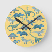 Cute Yellow en Blue Dinosaurs