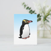 Cute Yellow-eyed Penguin Briefkaart (Staand voorkant)