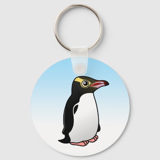 Cute Yellow-eyed Penguin Sleutelhanger (Voorkant)