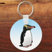 Cute Yellow-eyed Penguin Sleutelhanger (Voorkant)
