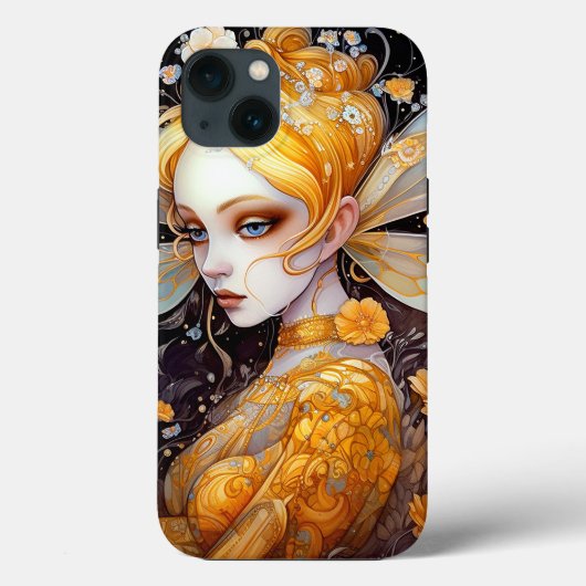 Cute Yellow Fairy Fantasy Art Case-Mate iPhone Case (Achterkant)