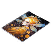 Cute Yellow Fairy Fantasy Art Notitieboek (Linkerzijde)