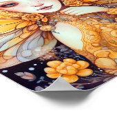 Cute Yellow Fairy Fantasy Art Poster (Hoek)