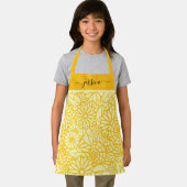 Cute yellow floral girl name schort (Insitu)