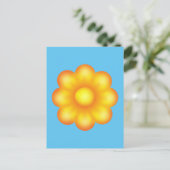 Cute Yellow Flower Briefkaart (Staand voorkant)