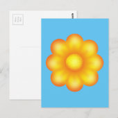 Cute Yellow Flower Briefkaart (Voorkant / Achterkant)