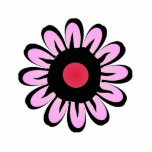 Cute Yellow Flower Fotobeeldje Magneet<br><div class="desc">Een schattige cartoonladder om je keuken of kantoor op te helderen. Het is niet zichtbaar in de voorproef,  maar deze hebben een wit overzicht rond hen.</div>