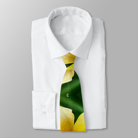 Cute Yellow Flower Pattern Stropdas (Gebonden)