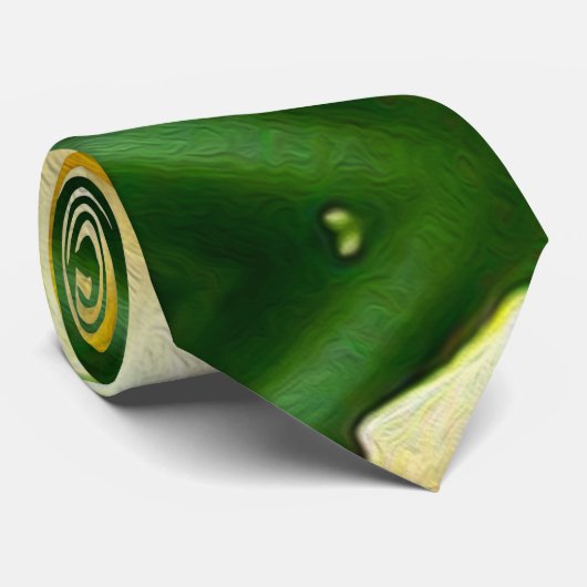 Cute Yellow Flower Pattern Stropdas (Opgerold)