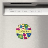 Cute Yellow Flowered Magnet (Insitu (Vaatwasser))