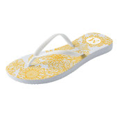 Cute Yellow Flowers Teenslippers (Schuin)