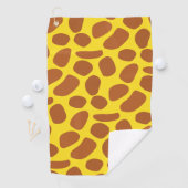 Cute yellow giraffe skin Patroon Golfhanddoek (Insitu)