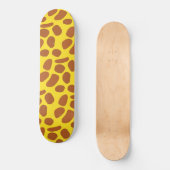 Cute yellow giraffe skin Patroon Persoonlijk Skateboard (Voorkant)