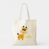 Cute Yellow Giraffe Tote Bag (Achterkant)