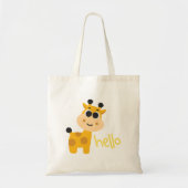 Cute Yellow Giraffe Tote Bag (Voorkant)