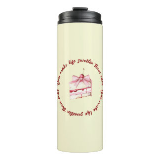 Cute Yellow Girly Thermal Tumbler Thermosbeker