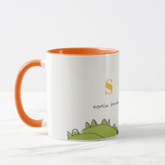 Cute Yellow Green Wild Oerwoud Giraffe Kind geteke Mok (Links)