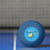 Cute yellow happy cartoon helikopter pingpongbal (Net)