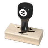Cute yellow happy cartoon helikopter rubberstempel (Stempel)