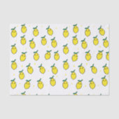 Cute Yellow Happy Face Lemon Tissuepapier (Voorkant)