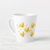 Cute Yellow Hearts Mug - Sweet Candy Love Pattern Latte Mok (Linkerhoek)