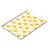 Cute Yellow Hearts Pattern Spiral Notebook Notitieboek (Linkerzijde)