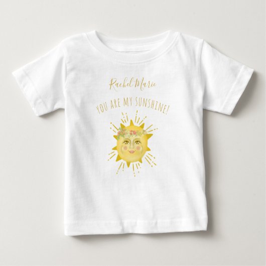 Cute Yellow Je bent mijn Sunshine Baby shower Gift (Voorkant)