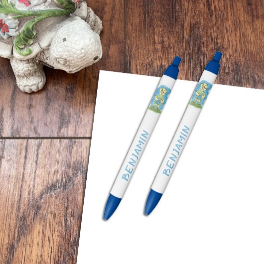 Cute Yellow Kind Blue Pen