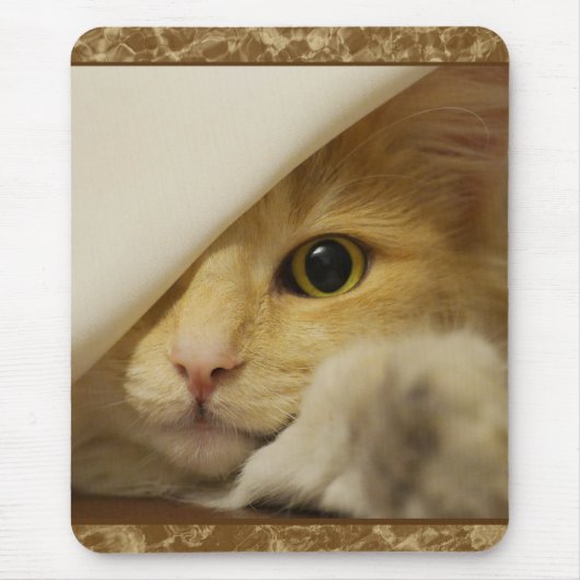 Cute Yellow Kitten Mousepad Muismat (Voorkant)
