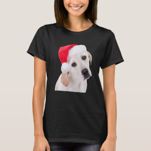 Cute Yellow Lab Dog Santa Hat-kerstlabrador R T-shirt
