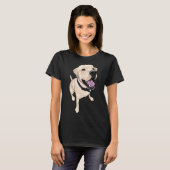 Cute Yellow Lab T-shirt (Voorkant volledig)