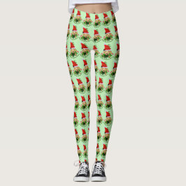 Cute Yellow Labrador Retriever Kerstmis Leggings