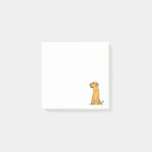 Cute Yellow Labrador Retriever Puppy Dog Art Post-it® Notes (Voorkant)