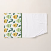 Cute yellow lemon cartoon grappige illustratie bad handdoek (Handdoek)