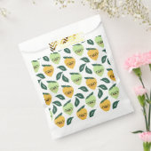 Cute yellow lemon cartoon grappige illustratie bedankzakje (Gezegeld)