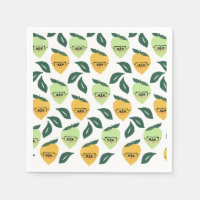 Cute yellow lemon cartoon grappige illustratie