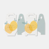 Cute Yellow Lemon Fruity Citrus Baby shower Bedankdoosjes (Uitgevouwen)