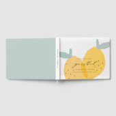 Cute Yellow Lemon Fruity Citrus Baby shower Gastenboek (Volledig)
