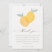 Cute Yellow Lemon Fruity Citrus Bright Baby shower