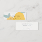 Cute Yellow Lemon Fruity Citrus Bright Hartelijk d Mini Visitekaartje (Voorkant / Achterkant)