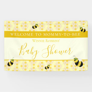 Cute Yellow mammie to bee Baby shower Welcome Spandoek