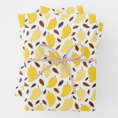 Cute Yellow Mango Pattern Inpakpapier Vel (In situ)