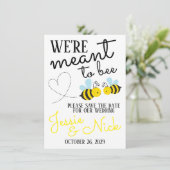 Cute Yellow Meant om de datum op te slaan Kaart (Staand voorkant)